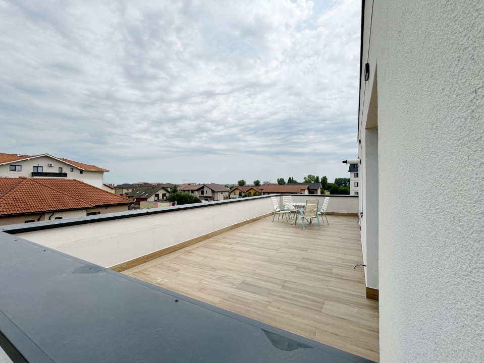 Penthouse cu 3 camere, 75mp utili + terasa 41mp, 10mp balcon -Braytim