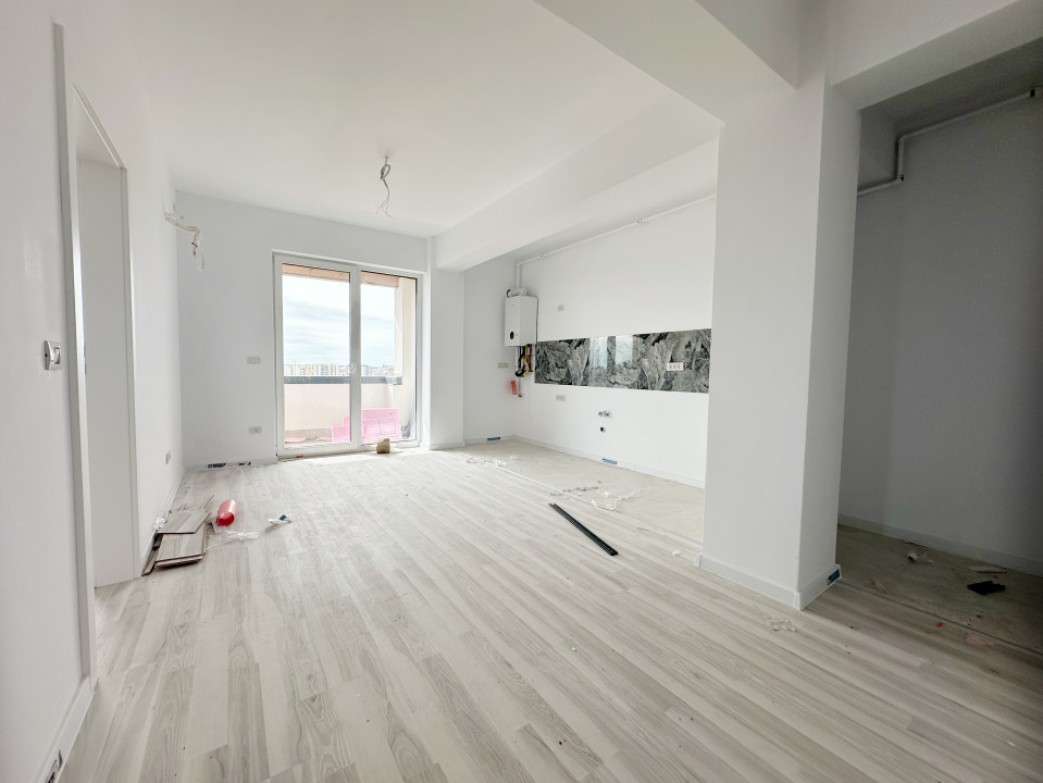 Apartament 2 camere, open space, 42 mp utili, etaj 4/4, zona Braytim